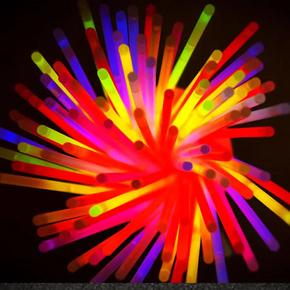 10 Pcs Glow Sticks Set: Colorful Light Stick Party Pack for DIY Necklaces, Bracelets, and Fluorescent Fun - Perfect for Events, Weddings, Concerts, and Halloween Decorations