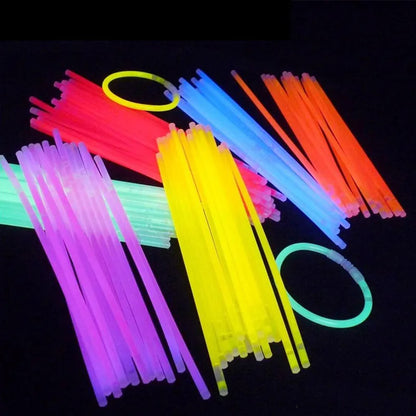 10 Pcs Glow Sticks Set: Colorful Light Stick Party Pack for DIY Necklaces, Bracelets, and Fluorescent Fun - Perfect for Events, Weddings, Concerts, and Halloween Decorations