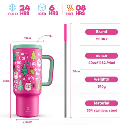 "Meoky 40oz Tumbler: Stylish, Insulated & Perfect Gift!" - MOLUCKS