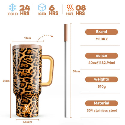 "Meoky 40oz Tumbler: Stylish, Insulated & Perfect Gift!" - MOLUCKS