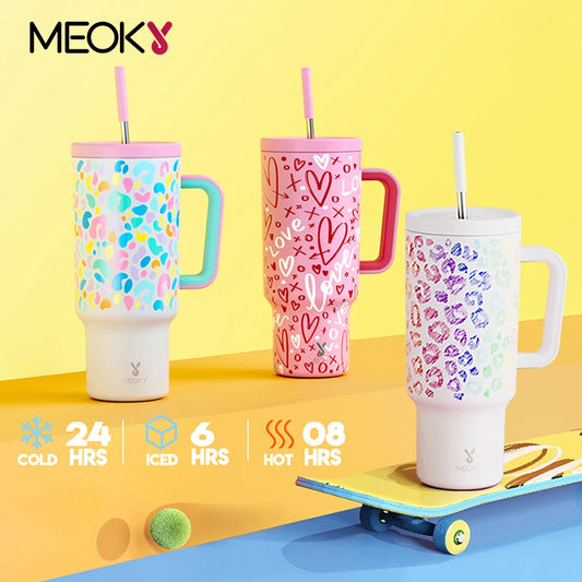 "Meoky 40oz Tumbler: Stylish, Insulated & Perfect Gift!" - MOLUCKS