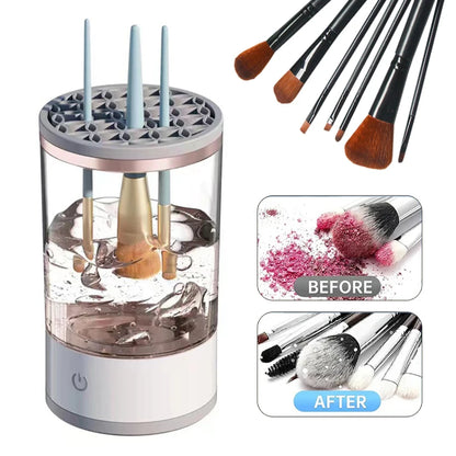 Portable Electric Makeup Brush Cleaner with Dryer & Storage - MOLUCKS