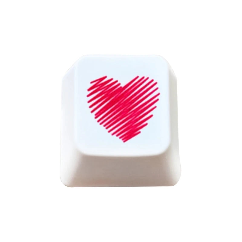 Pixel Heart Keycap for Mechanical Keyboards