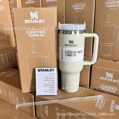 Stainless Steel Insulated Travel Mug with Straw