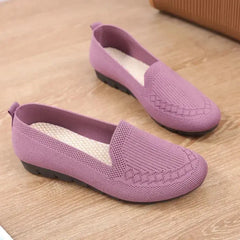 Mesh Breathable Women’s Loafers – Lightweight Slip-On Casual Sneakers