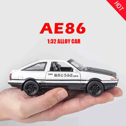 1:32 Simulation AE86 Metal Alloy Toy Car Diecasts & Toy Vehicles Decoration Model Miniature Scale Collect Toys For Children Boy