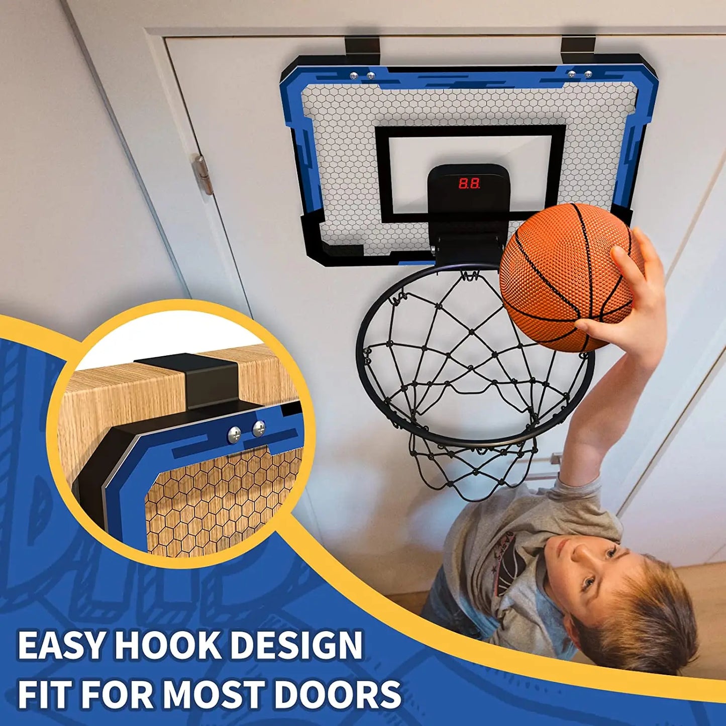 Mini Basketball Hoop Set For Kids Outdoor Games and Indoor