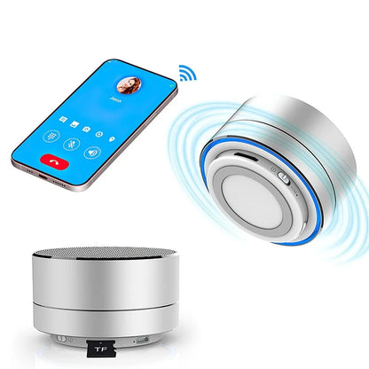 Portable Wireless Bluetooth Speaker with LED Lights and Subwoofer - MOLUCKS