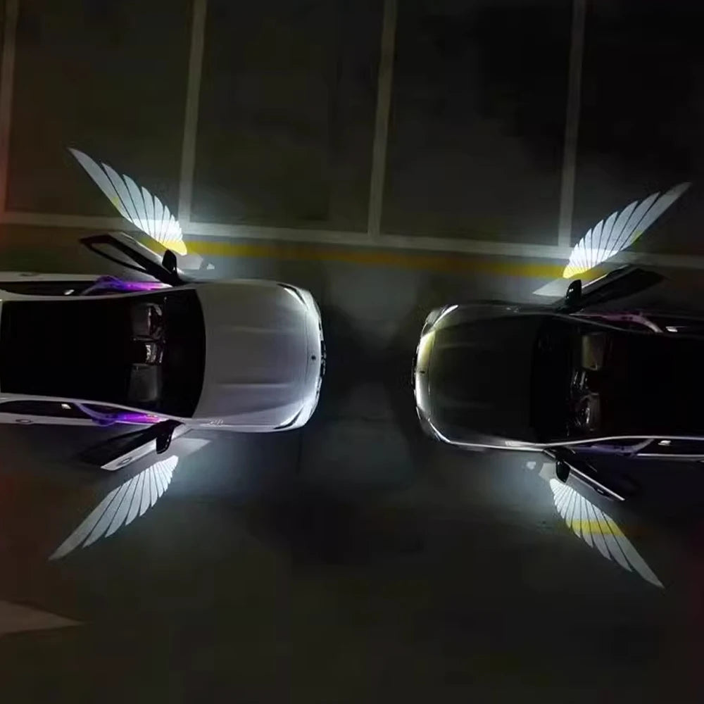 Angel Wing Rearview Mirror Light: Universal Fit for Cars - MOLUCKS