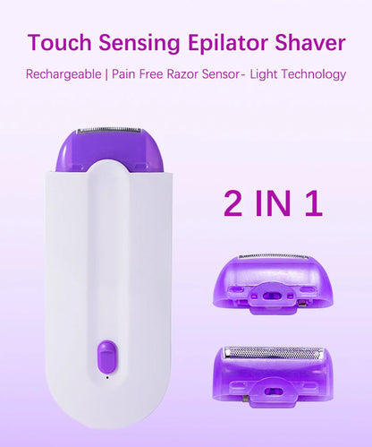 Painless Electric Epilator for Women: Portable, Rechargeable, and Safe Hair Removal - MOLUCKS