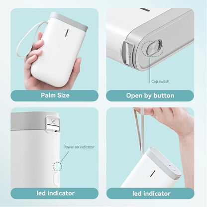 Portable Wireless Mini Label Printer with USB Charging - MOLUCKS