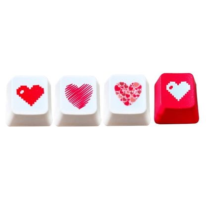 Pixel Heart Keycap for Mechanical Keyboards