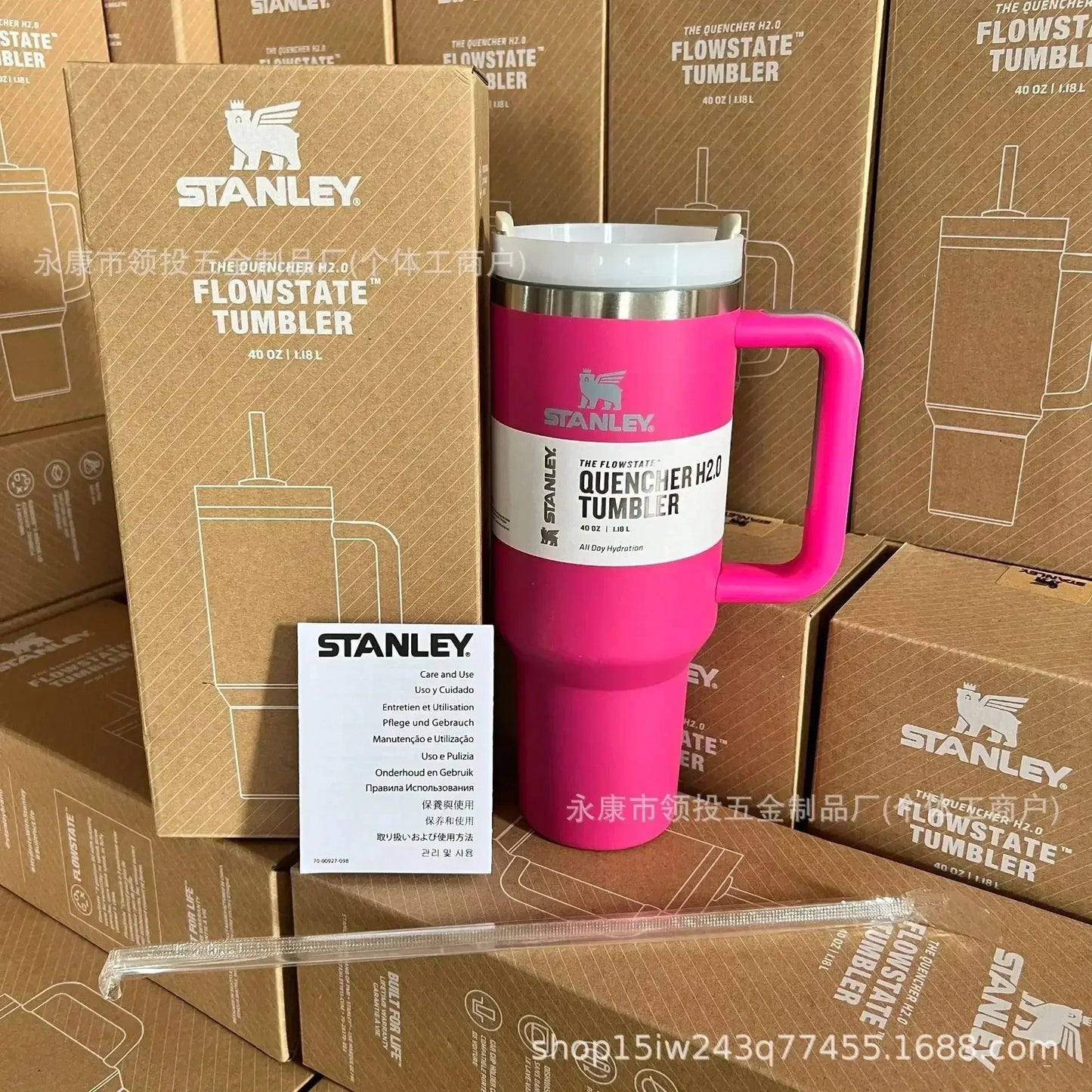 Stainless Steel Insulated Travel Mug with Straw