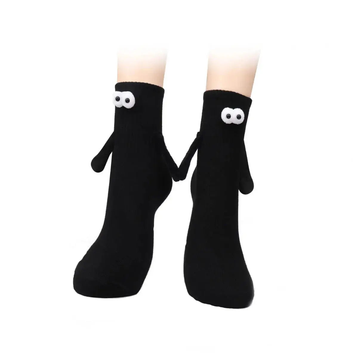 Magnetic Attraction Cartoon Eye Couple Socks