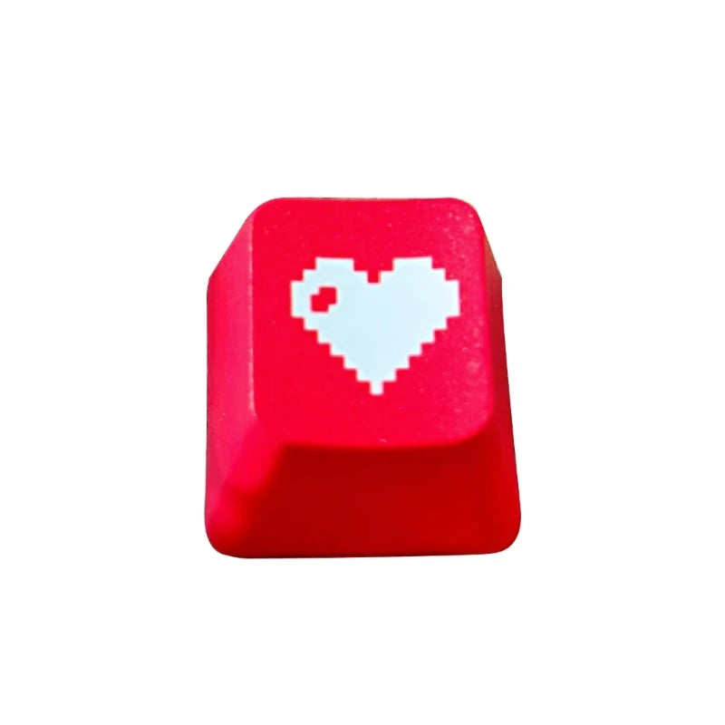 Pixel Heart Keycap for Mechanical Keyboards