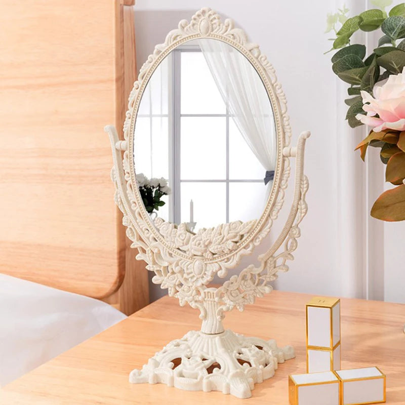 Scandinavian Makeup Mirror | Vintage Decorative Mirror