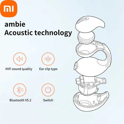 Xiaomi Bluetooth 5.3 Ear clip Earbuds: Sporty & Touch Control - MOLUCKS