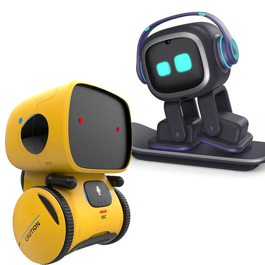 Emo Robot Smart Robots Dance Voice Command Sensor, Singing, Dancing, Repeating Robot Toy for Kids Boys and Girls Talkking Robots