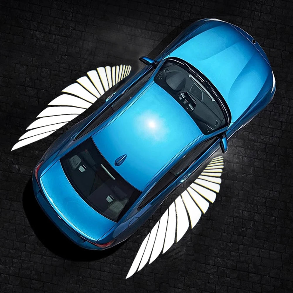 Angel Wing Rearview Mirror Light: Universal Fit for Cars - MOLUCKS