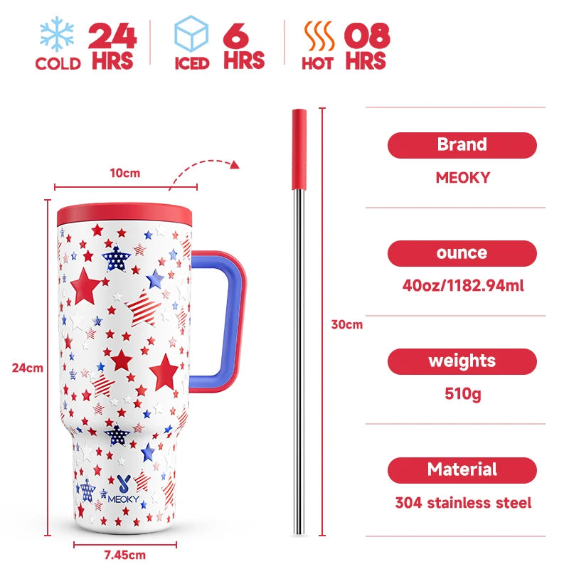 "Meoky 40oz Tumbler: Stylish, Insulated & Perfect Gift!" - MOLUCKS