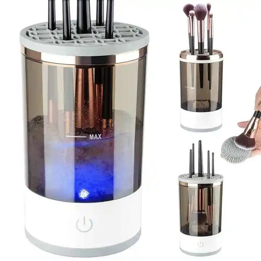 Portable Electric Makeup Brush Cleaner with Dryer & Storage - MOLUCKS