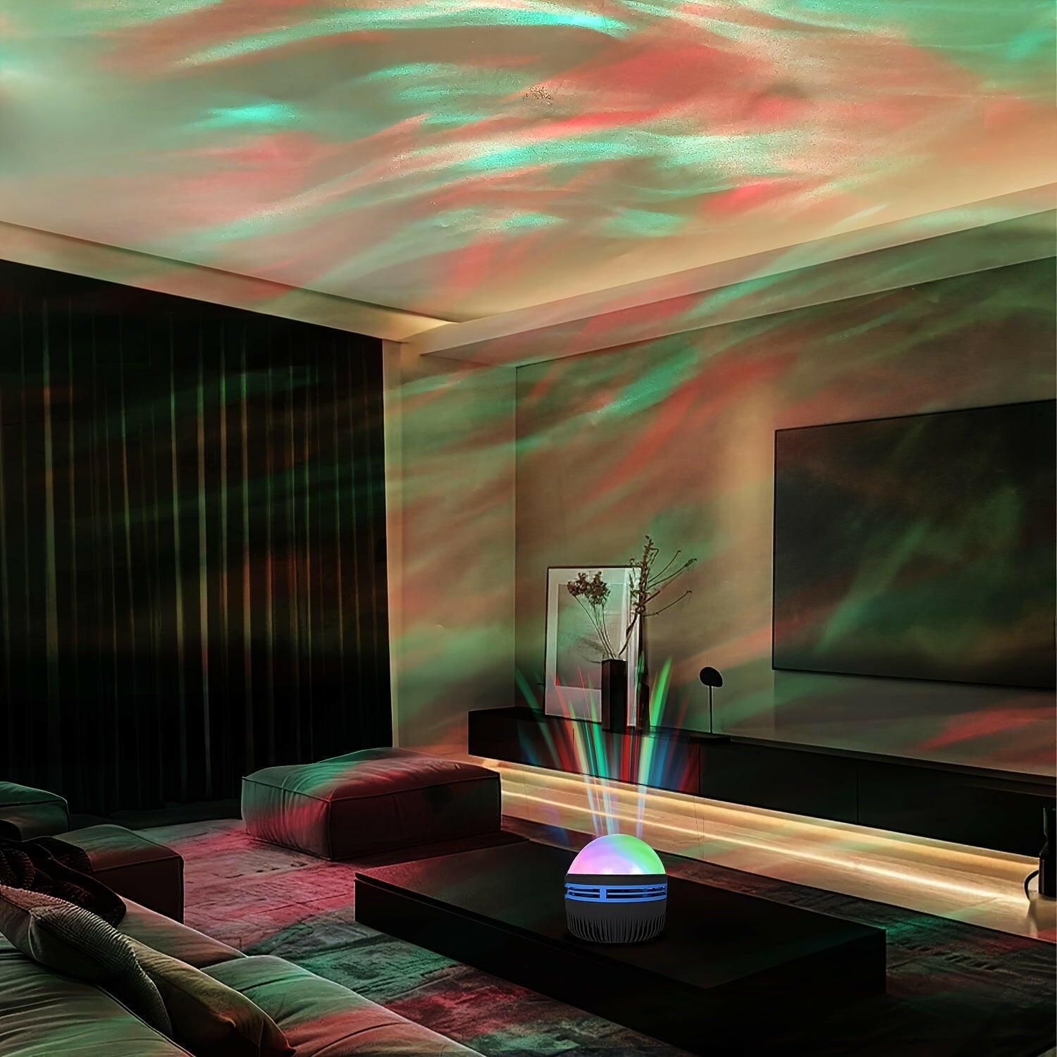 Portable Northern Lights Projector: USB Powered & Colorful Lighting - MOLUCKS