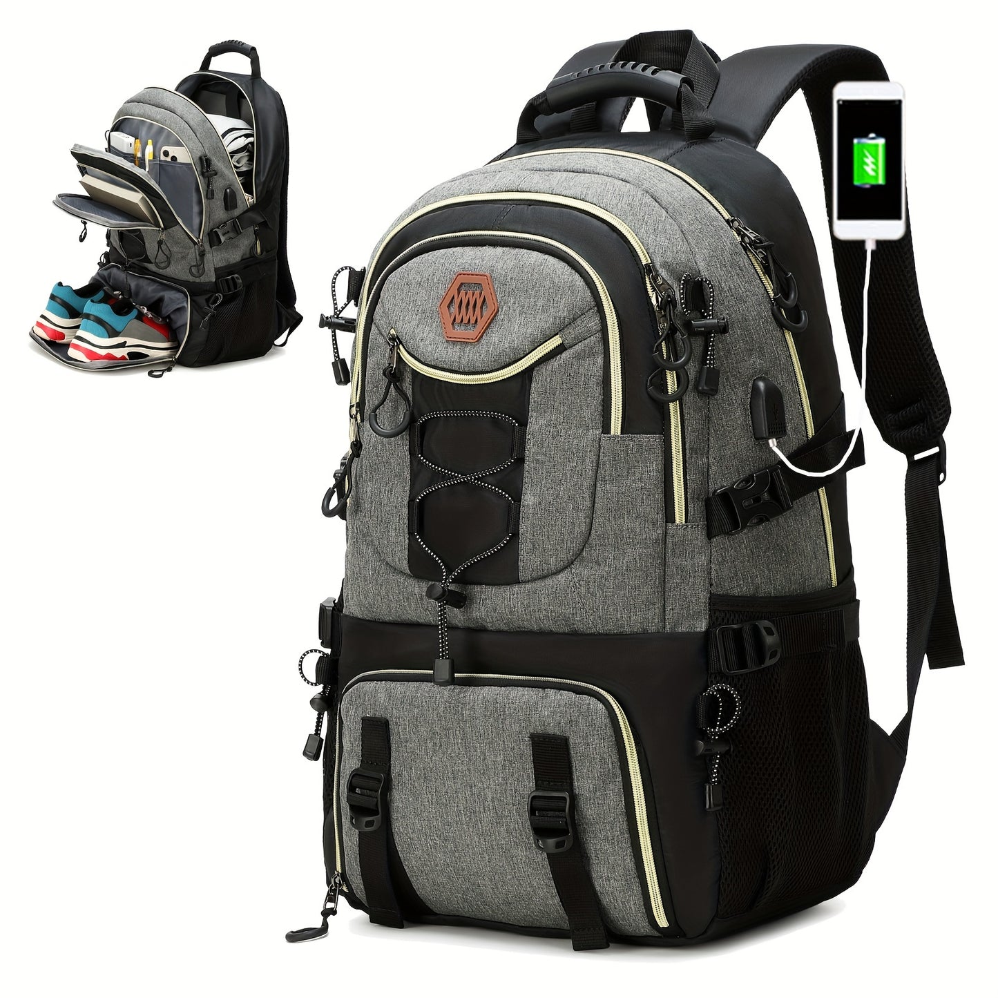 Large Capacity Travel Backpack: Versatile & Spacious - MOLUCKS